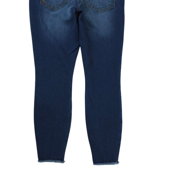 Kut From The Kloth Distressed Ankle Jeans Womens Size 6 Frayed Hem Skinny Denim - Picture 12 of 15